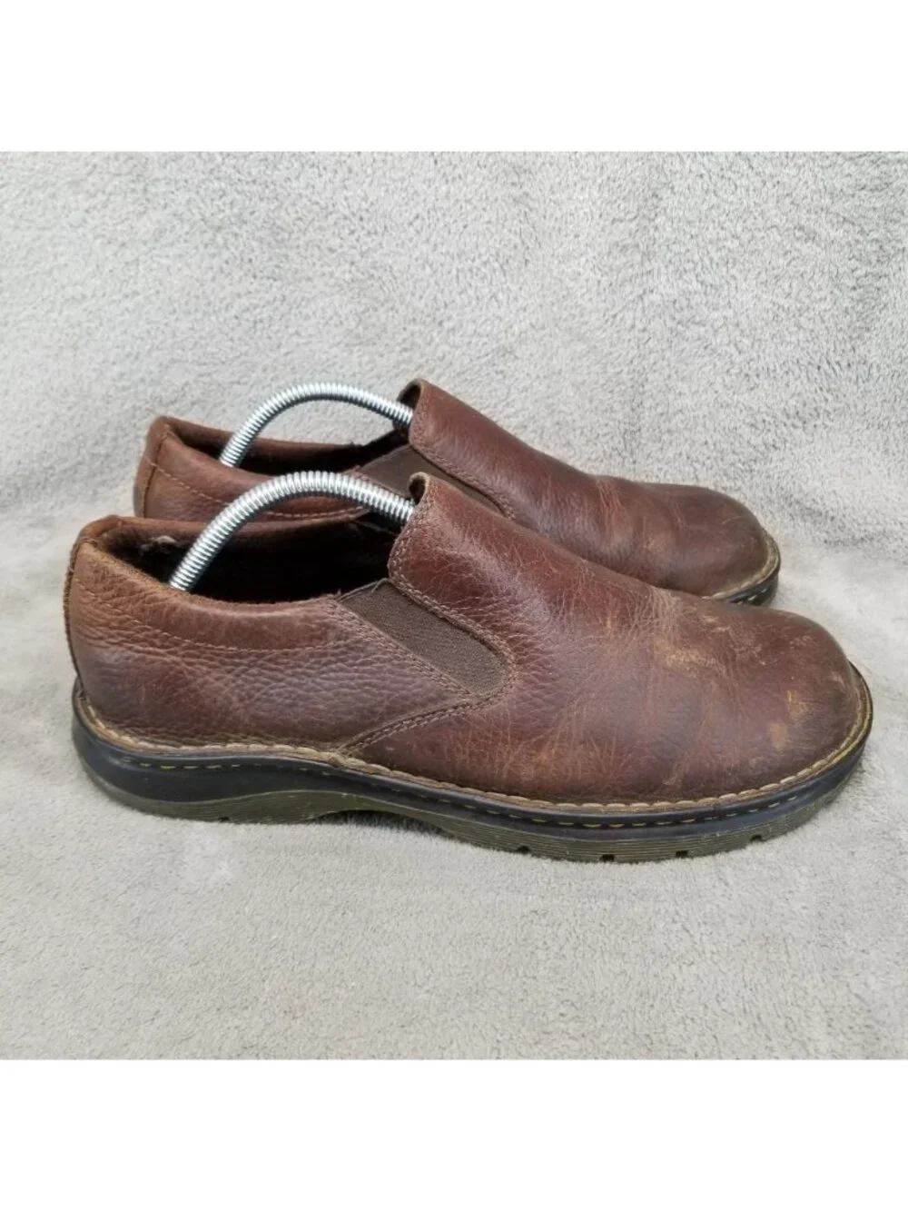 Dr Martens Shoes Mens Size 10 Bryce Brown Leather Slip On Casual *Read*